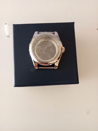 Caja reloj plateada - nueva
