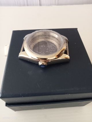 Caja reloj plateada - nueva