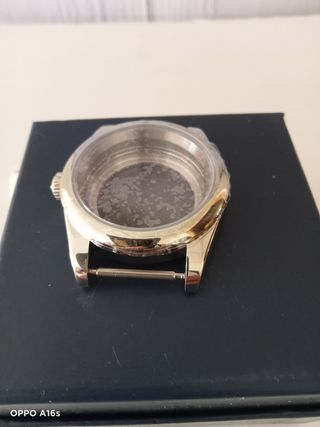 Caja reloj plateada - nueva