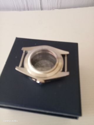 Caja reloj plateada - nueva