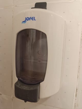 Dispensador Jabón JOFEL - Gris Transparente