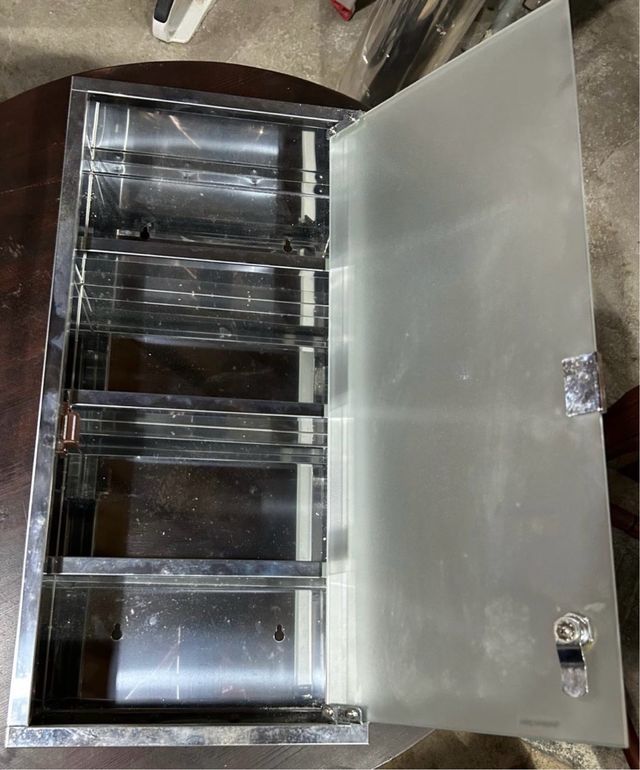 Armario Baño - Metal y Cristal