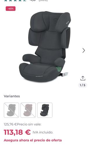 Silla coche homologada Cybex