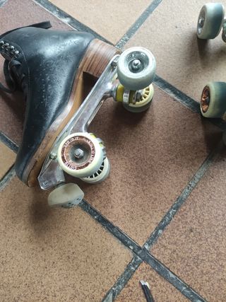Patines artísticos: Cuero negro