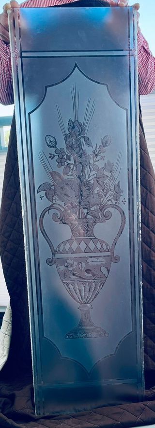 Cristal decorativo biselado - puerta