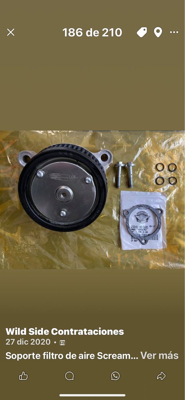 Soporte  filtro de aire HD Screaming  Eagle