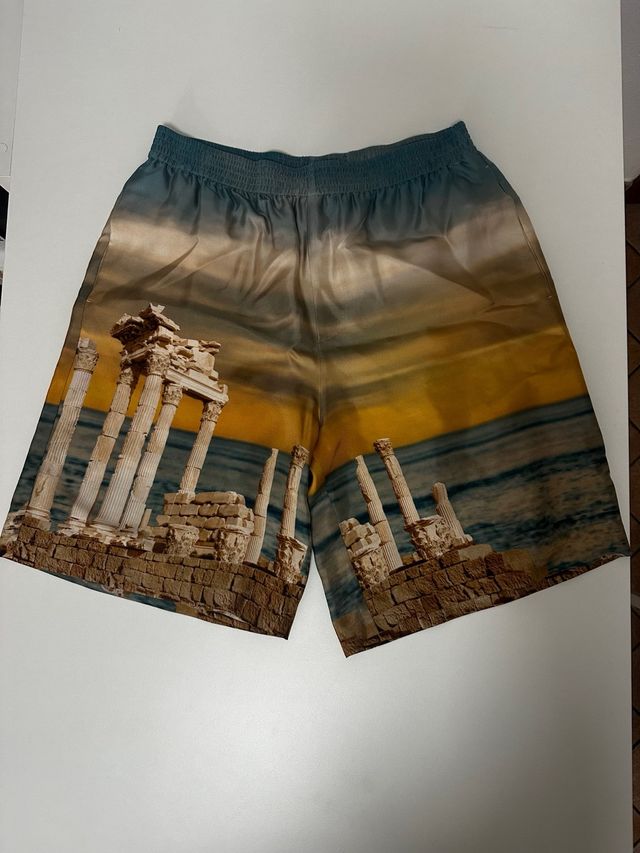 Versace Temple Silk Shorts