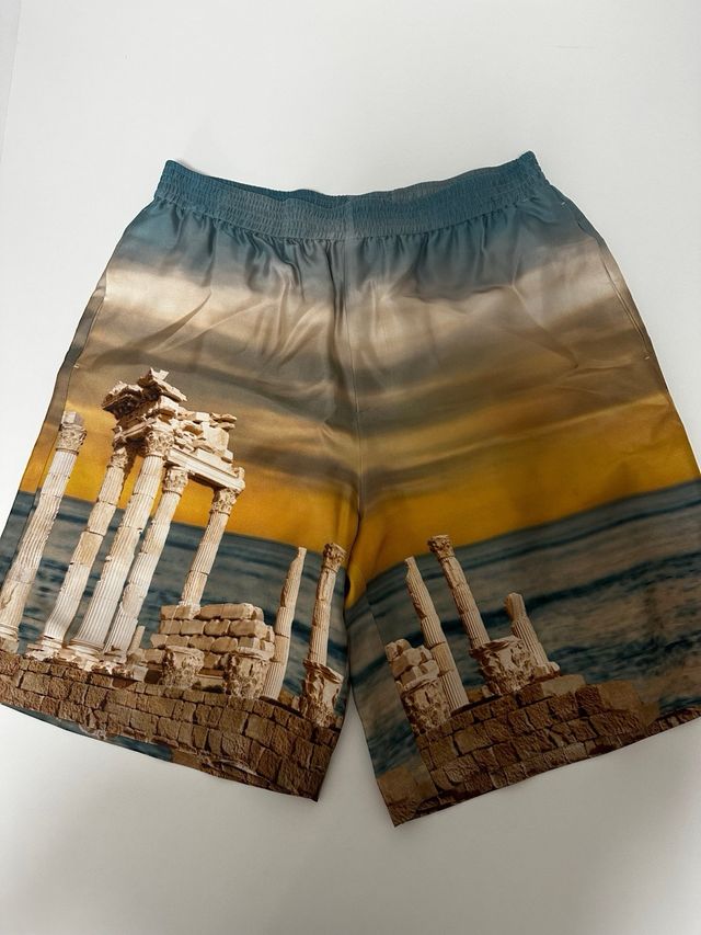 Versace Temple Silk Shorts