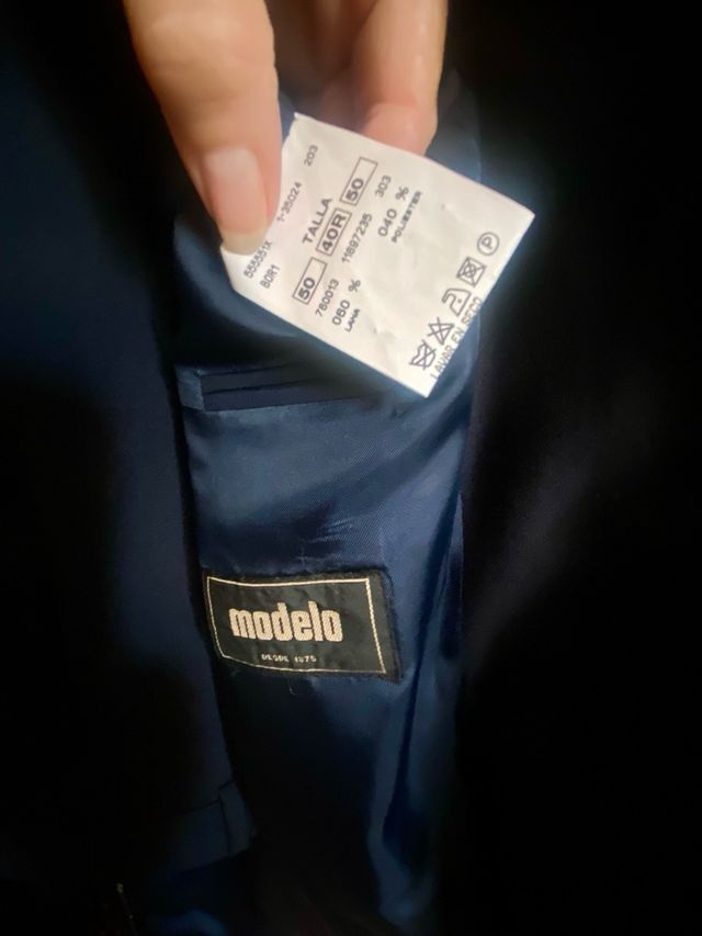 Traje hombre azul marino MODELO Luiggi