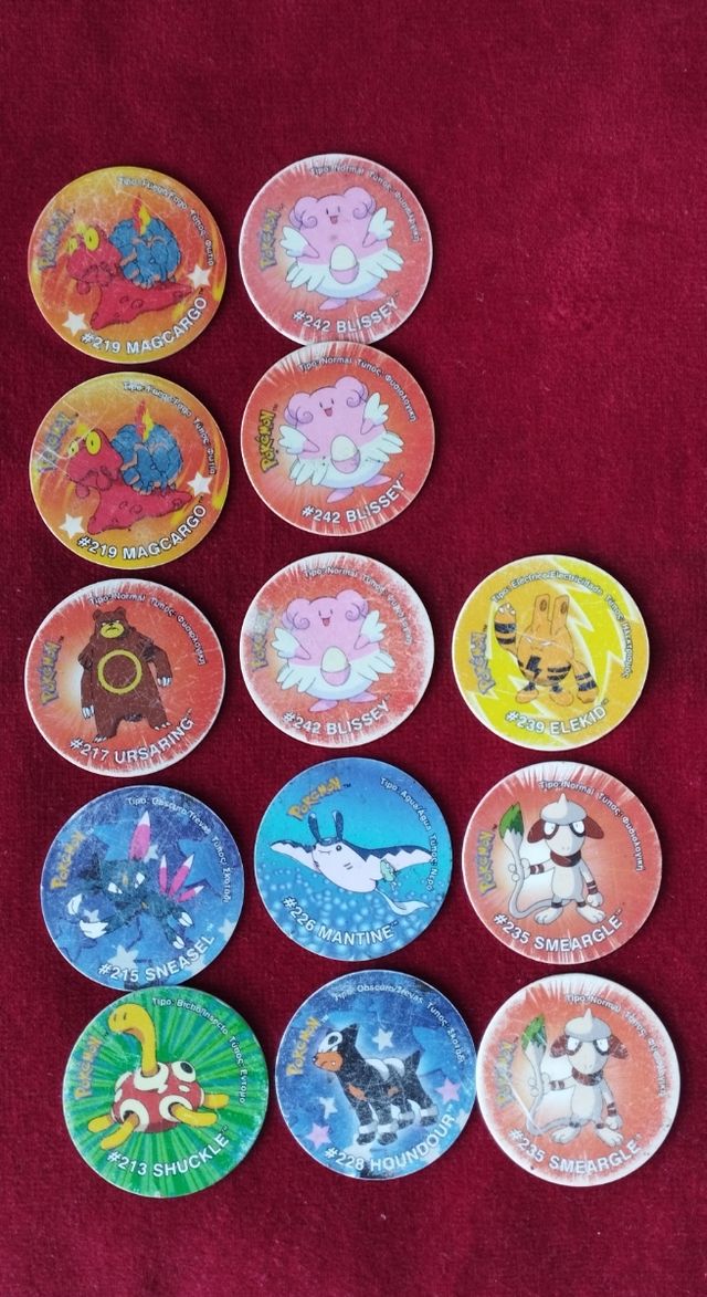 Tazos de Pokémon.