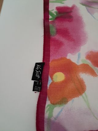 Sciarpa estiva Ken Scott vintage in seta e lino