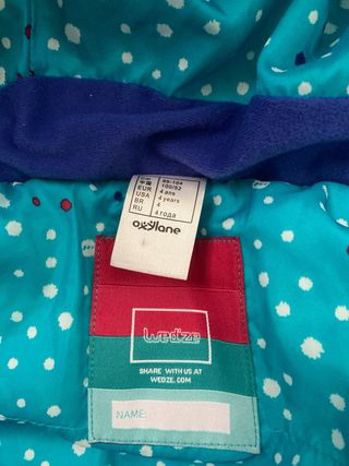 Chaqueta de esquí infantil