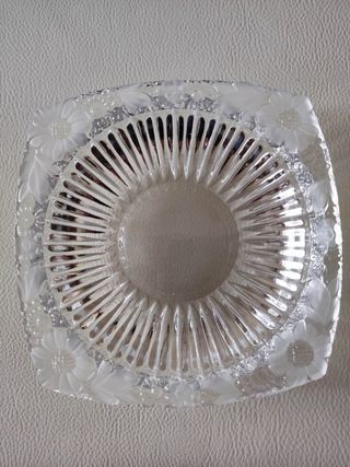 Centrotavola cristallo vintage diametro cm 19