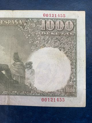 billete 1000 pesetas 1949