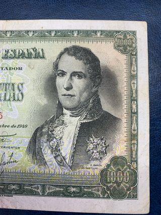 billete 1000 pesetas 1949