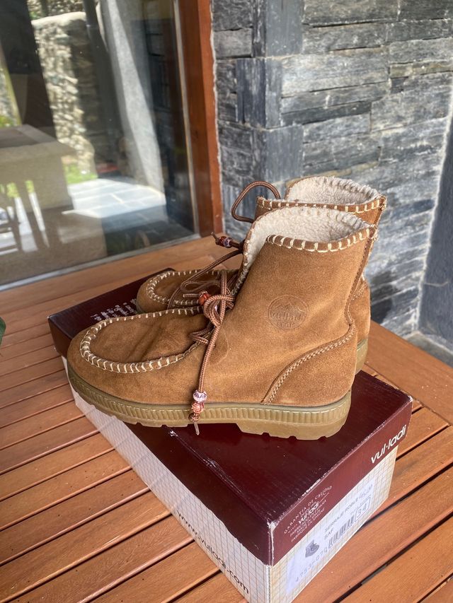 Botas Vul.ladi serraje marrón 34