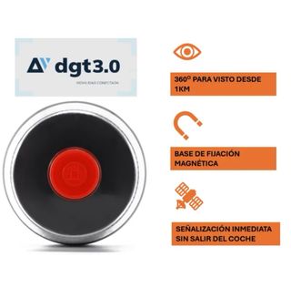 Luz de emergencia V16 conectada DGT