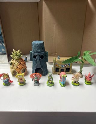 Decoración Acuario Bob Esponja original 