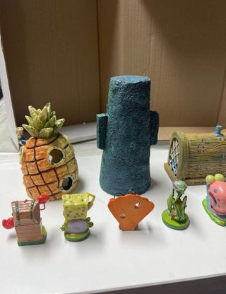 Decoración Acuario Bob Esponja original 