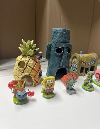 Decoración Acuario Bob Esponja original 