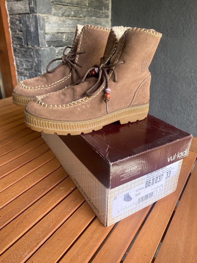 Botas serraje niña talla 34 Vul.ladi