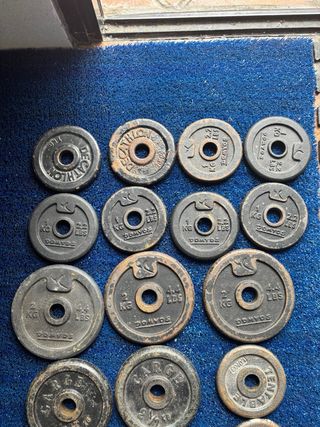 Discos peso: 17uds (23,5Kg)