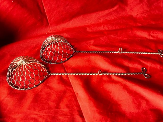 Coppia piccoli Colini da cucina metallo