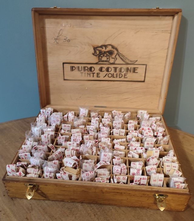 Scatola vintage SARPA Torino - 100 etichette