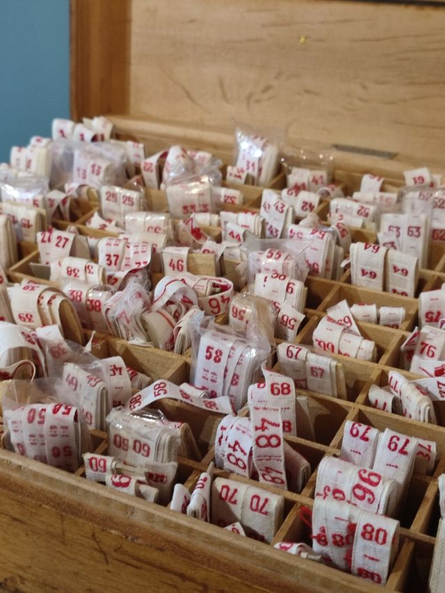 Scatola vintage SARPA Torino - 100 etichette