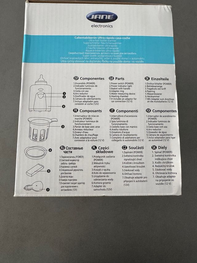 Calienta biberones JANE ultra-rápido 