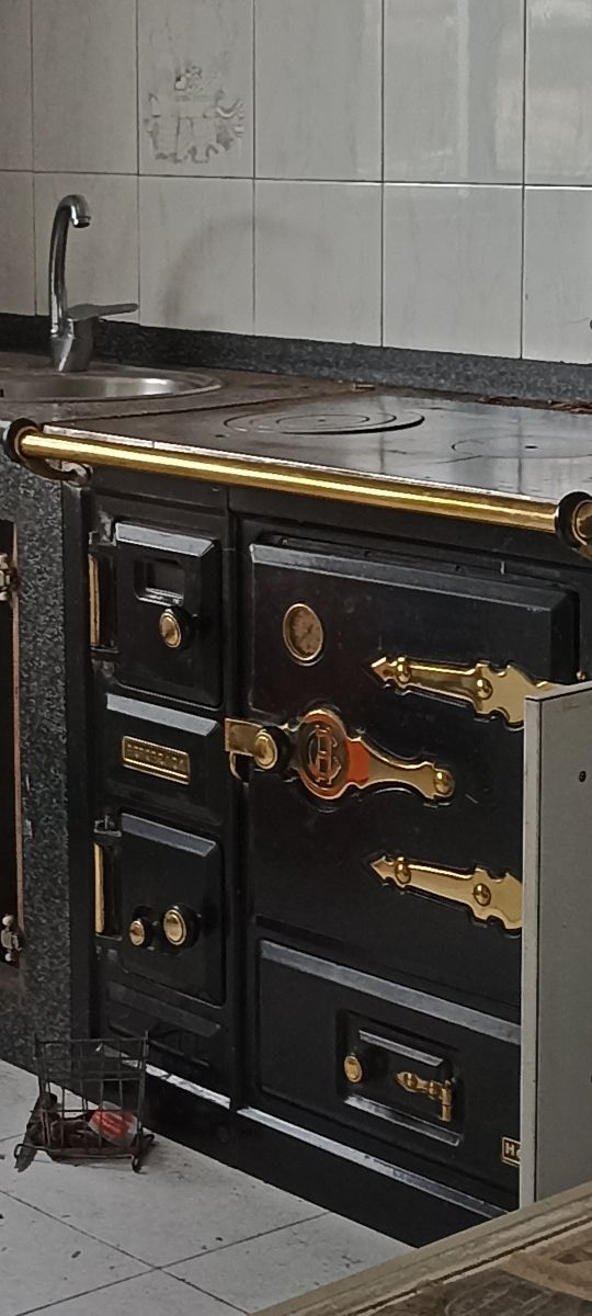 cocina de leña esmaltada