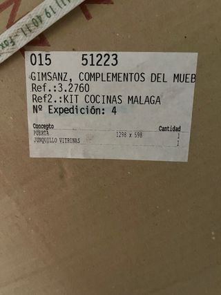 Puertas mueble cocina en roble