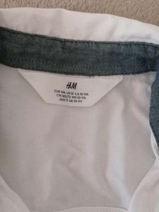 Camisa infantil branca 