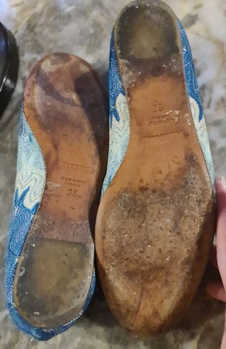 Manoletinas Missoni - Azul Turquesa