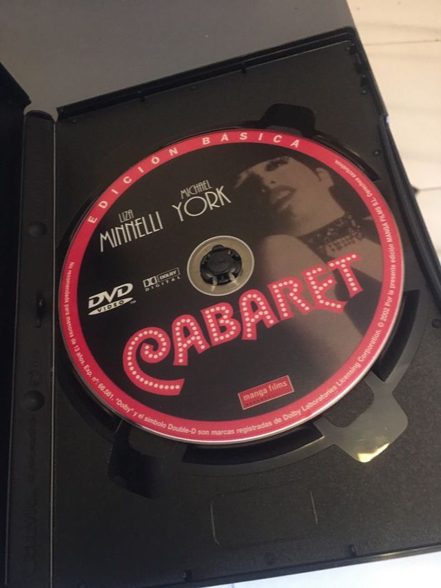 DVD pelicula Cabaret