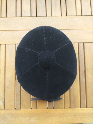 Casco equitación terciopelo negro HORZE