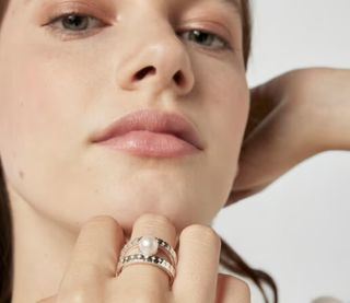 ANILLO TOUS STRAIGHT TIRAS PLATA ORIGINAL 
