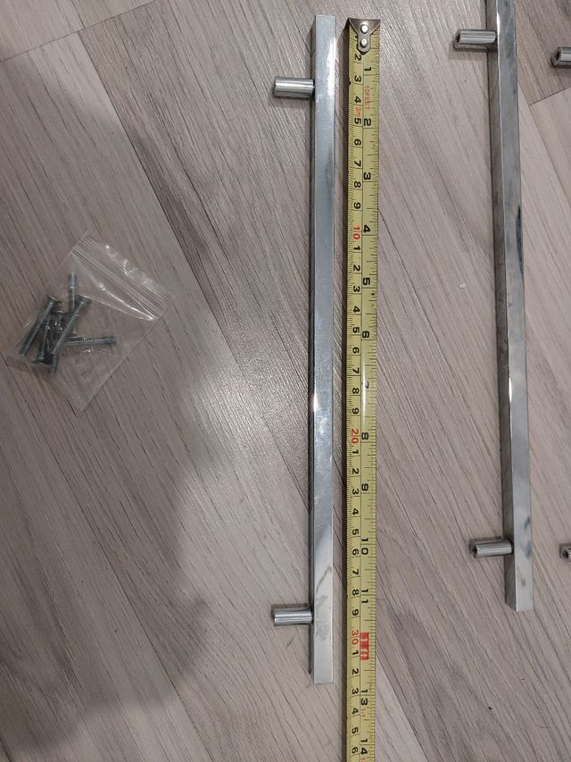 8 Tiradores Cromados para Muebles