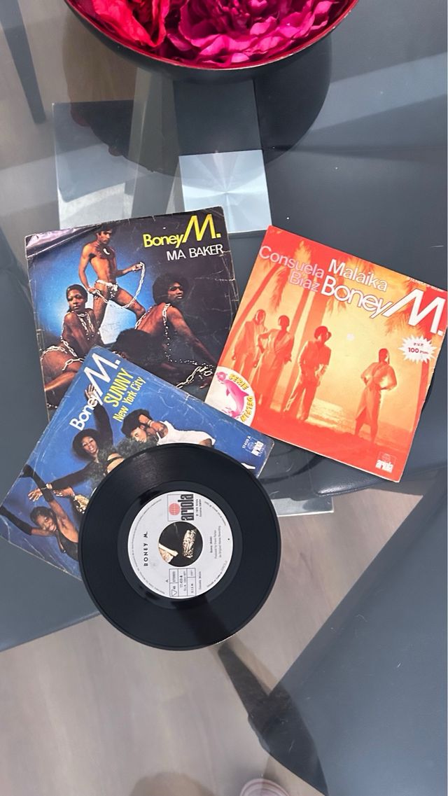 3 Vinilos Boney M: Ma Baker, Sunny, Malaika