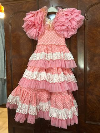 Traje de flamenca Niña HECHO A MANO