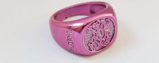 Anillo rosa metal