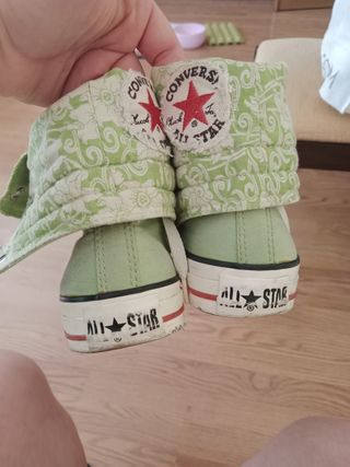 Converse botas altas verdes