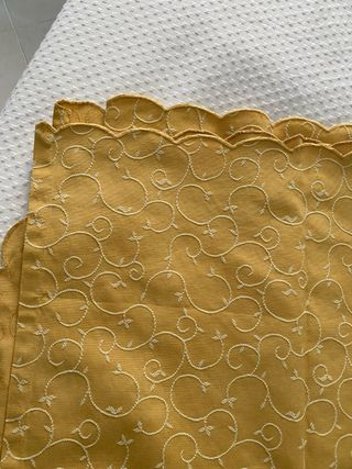 Copriletto Cotone Beige/Giallo 180 x 260