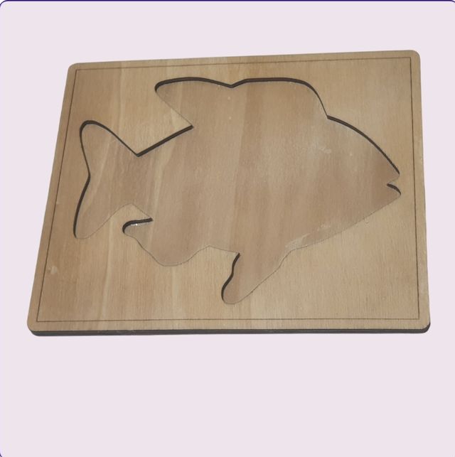 Gioco Incastro Legno Pesce
