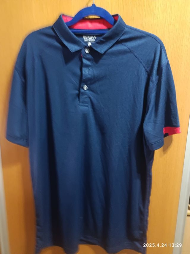 Polo deportivo azul marino - 3XL