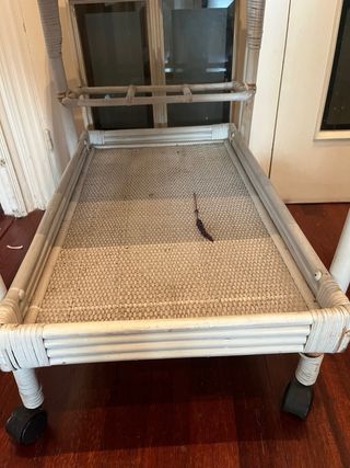 Carrito bar mimbre/bambú vintage