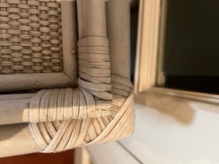 Carrito bar mimbre/bambú vintage