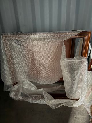 Muebles de salon de caoba.