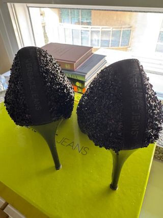 Tacones Versace Jeans negros