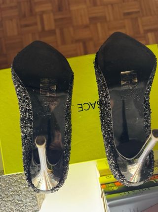 Tacones Versace Jeans negros